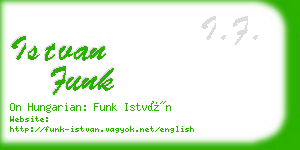 istvan funk business card